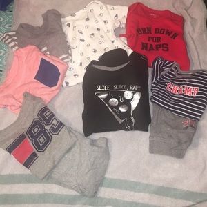 Bundle of baby boy clothes